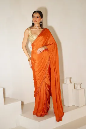 Amber Ethereal Easy-Drape Saree