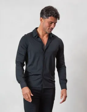 Black Essential Slim Fit Shirt