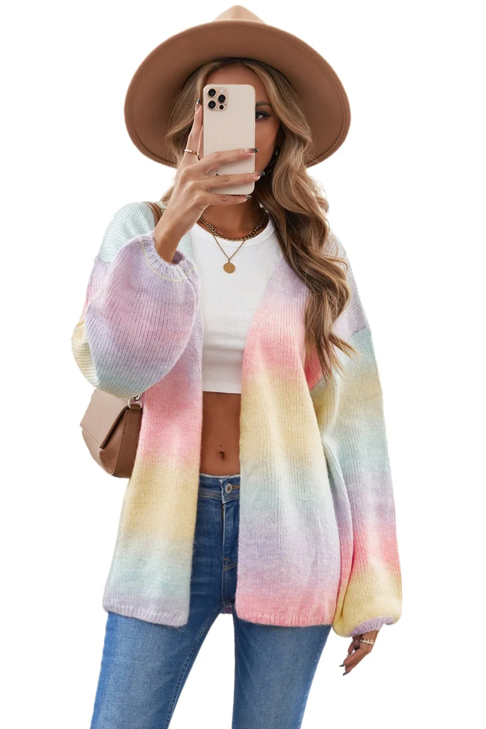 Candy-Colored Knit Cardigan