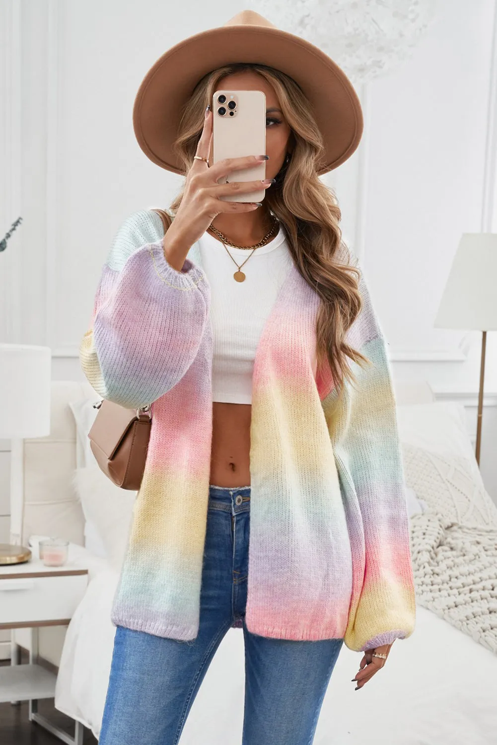 Candy-Colored Knit Cardigan