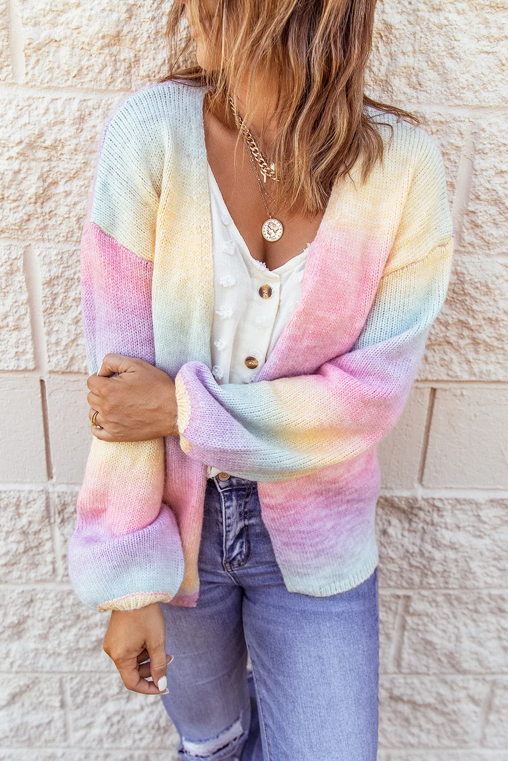 Candy-Colored Knit Cardigan