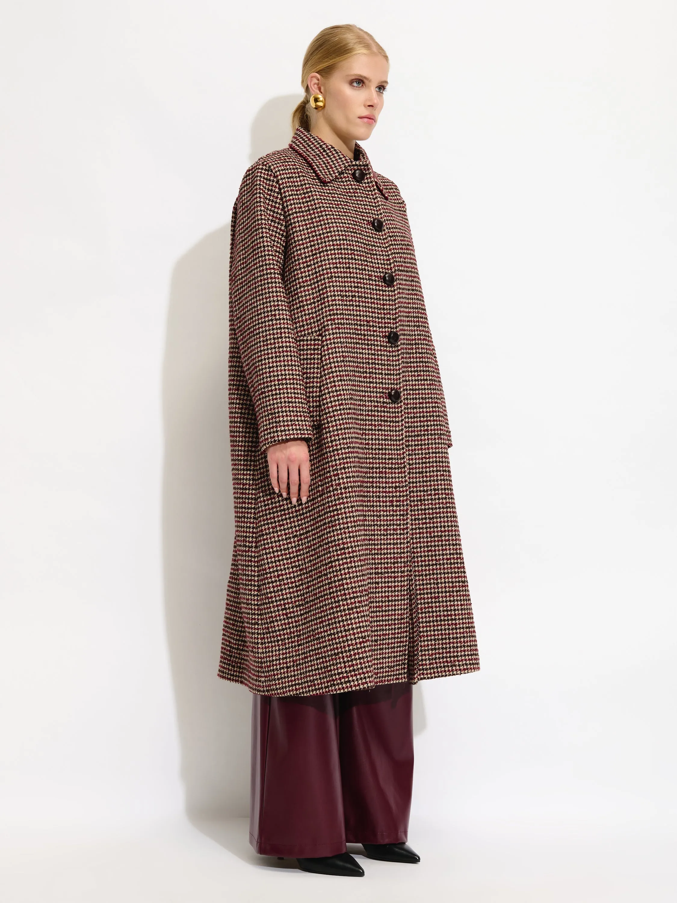 Classic Houndstooth Coat