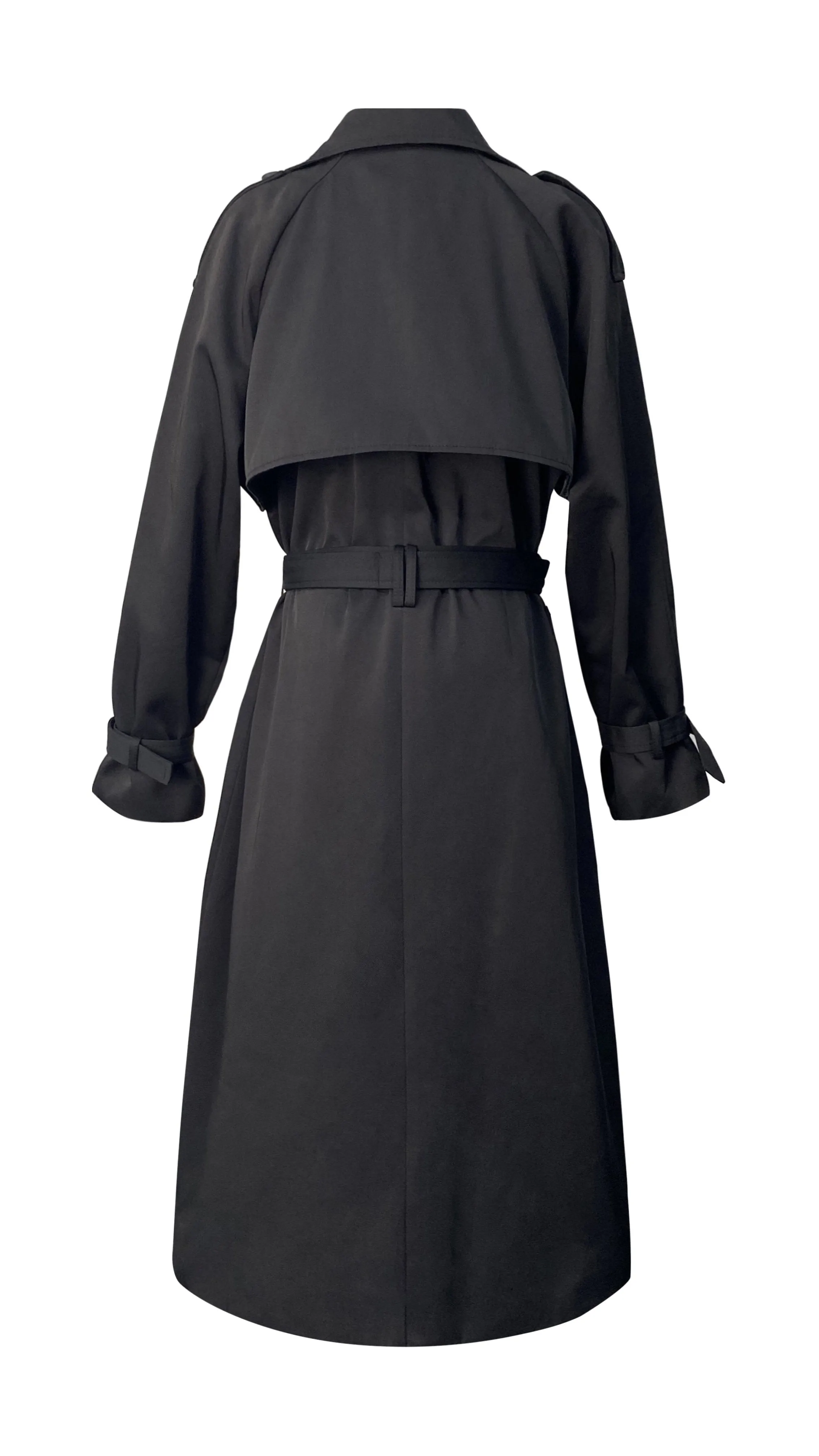 Classic Luxury Trench Coat - Black