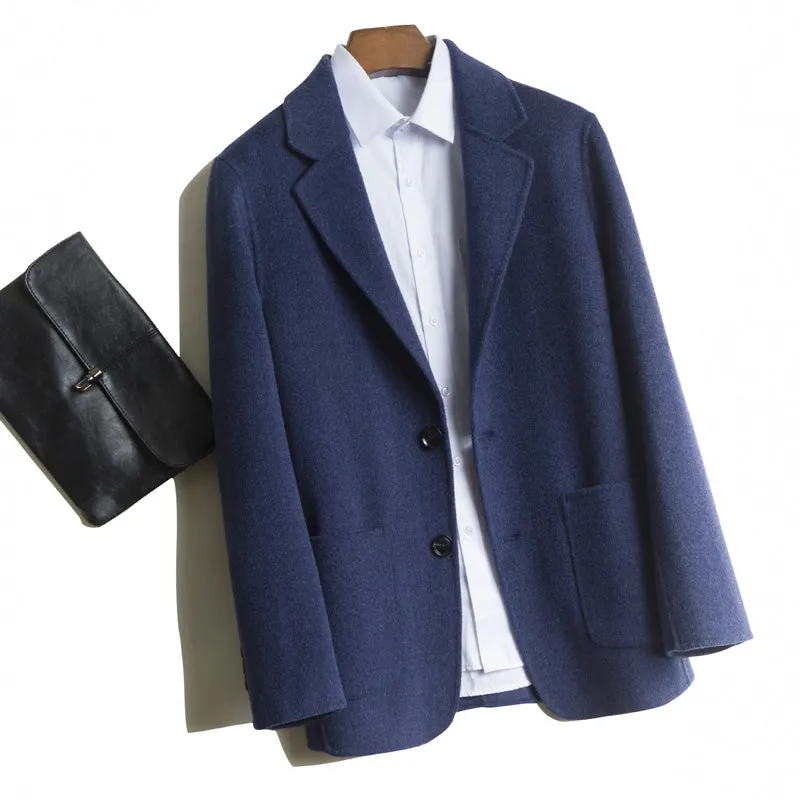 Classic Merino-Blend Blazer Jacket