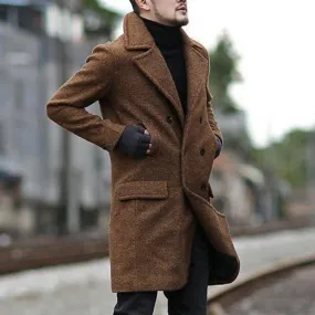 Classic woolen trench coat