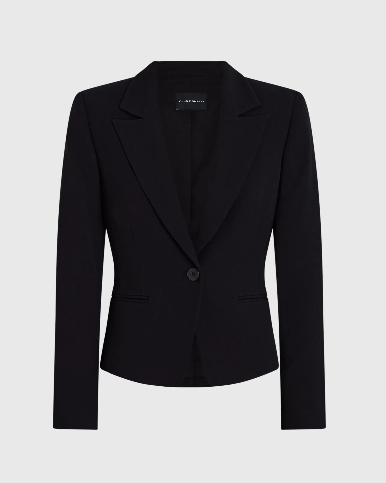 Crepe Pintuck Blazer