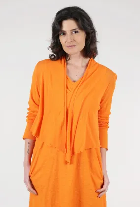 Cropped Tulle Cardie, Tangelo Orange