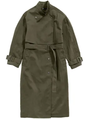 double-breasted trench coat