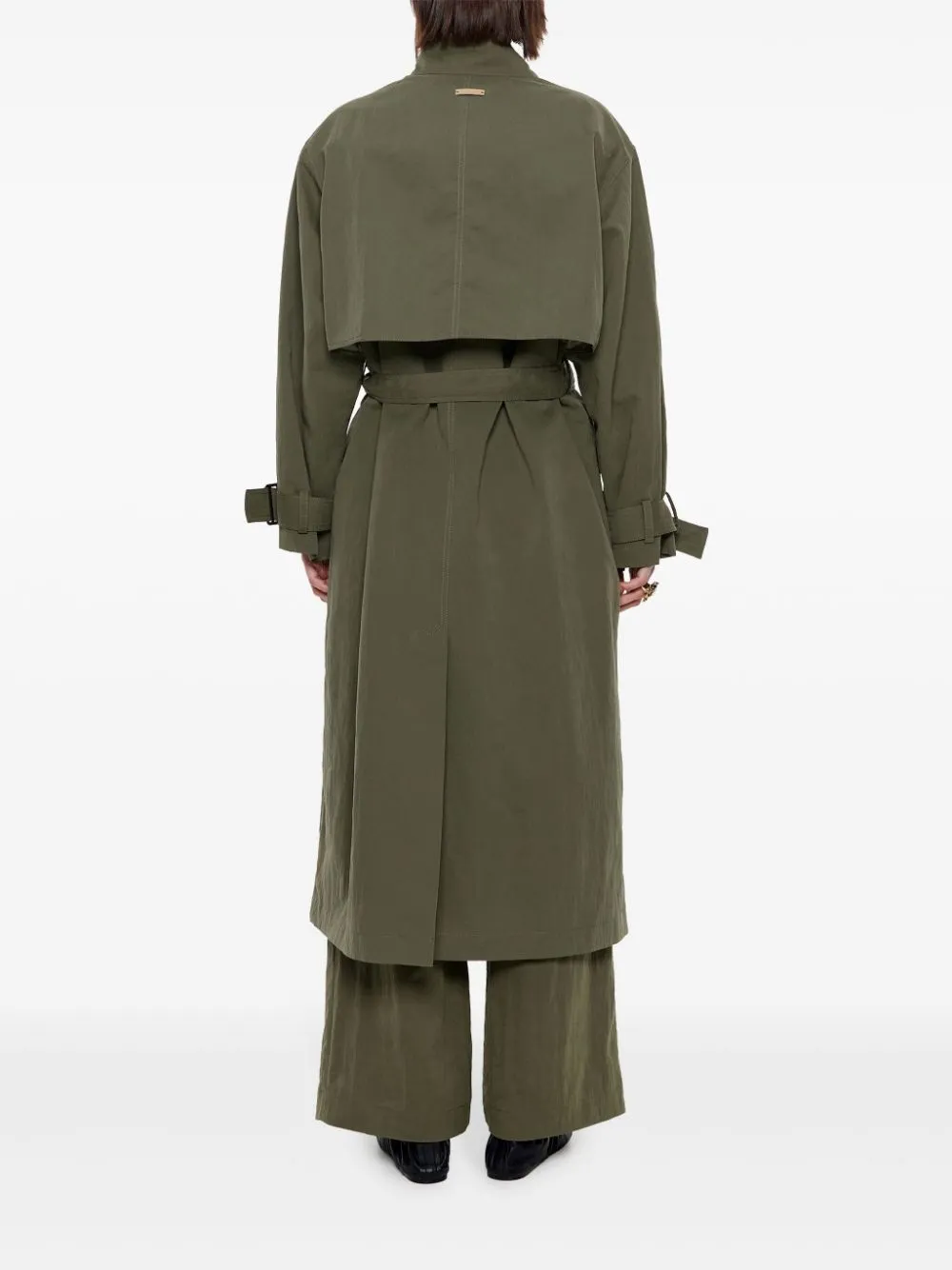 double-breasted trench coat