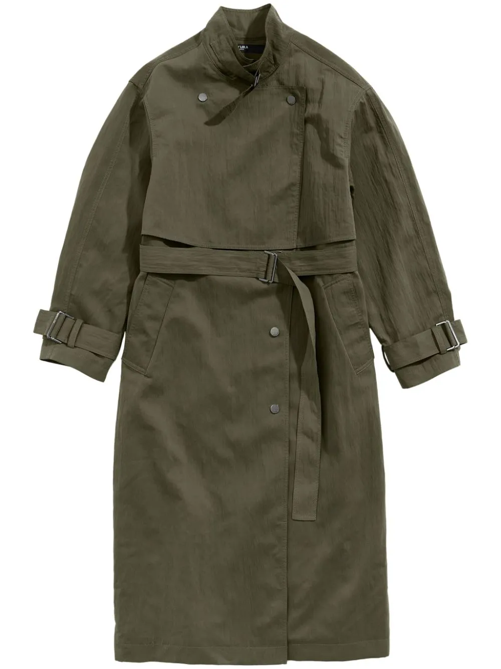 double-breasted trench coat