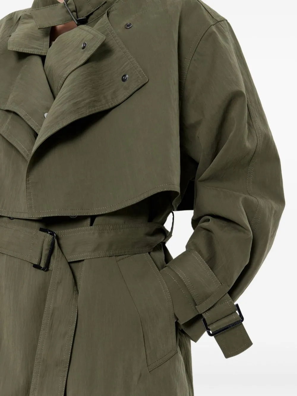 double-breasted trench coat