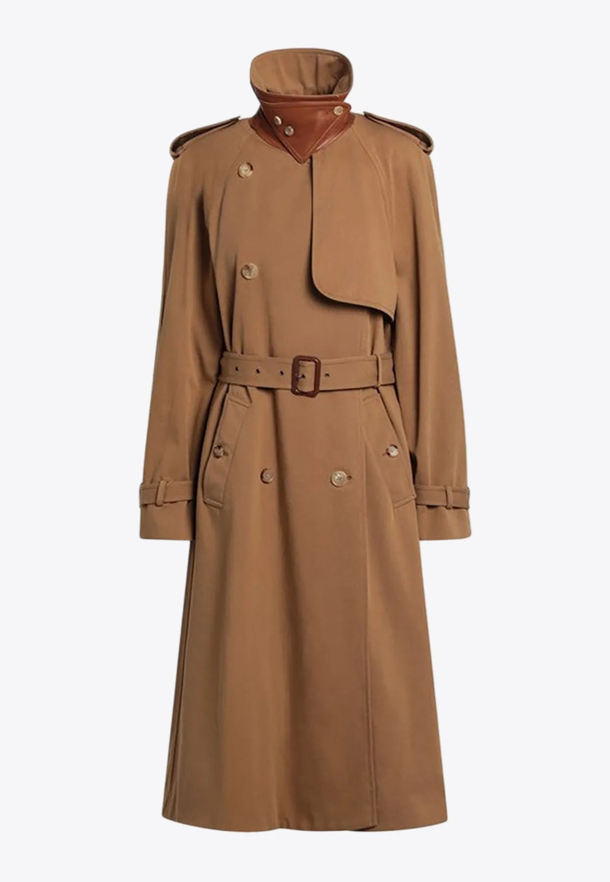 Double-Breasted Water-Repellent Trench Coat