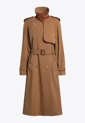 Double-Breasted Water-Repellent Trench Coat