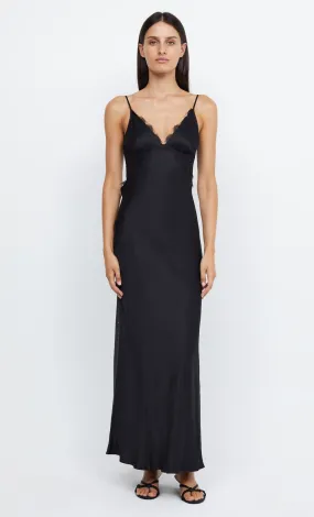 EMERY LACE MAXI DRESS - BLACK/BLACK