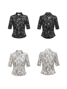 EP YAYING Printed Blouse