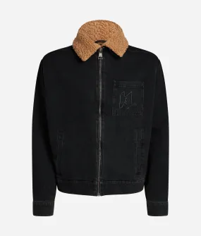 FAUX SHEARLING KL DENIM JACKET