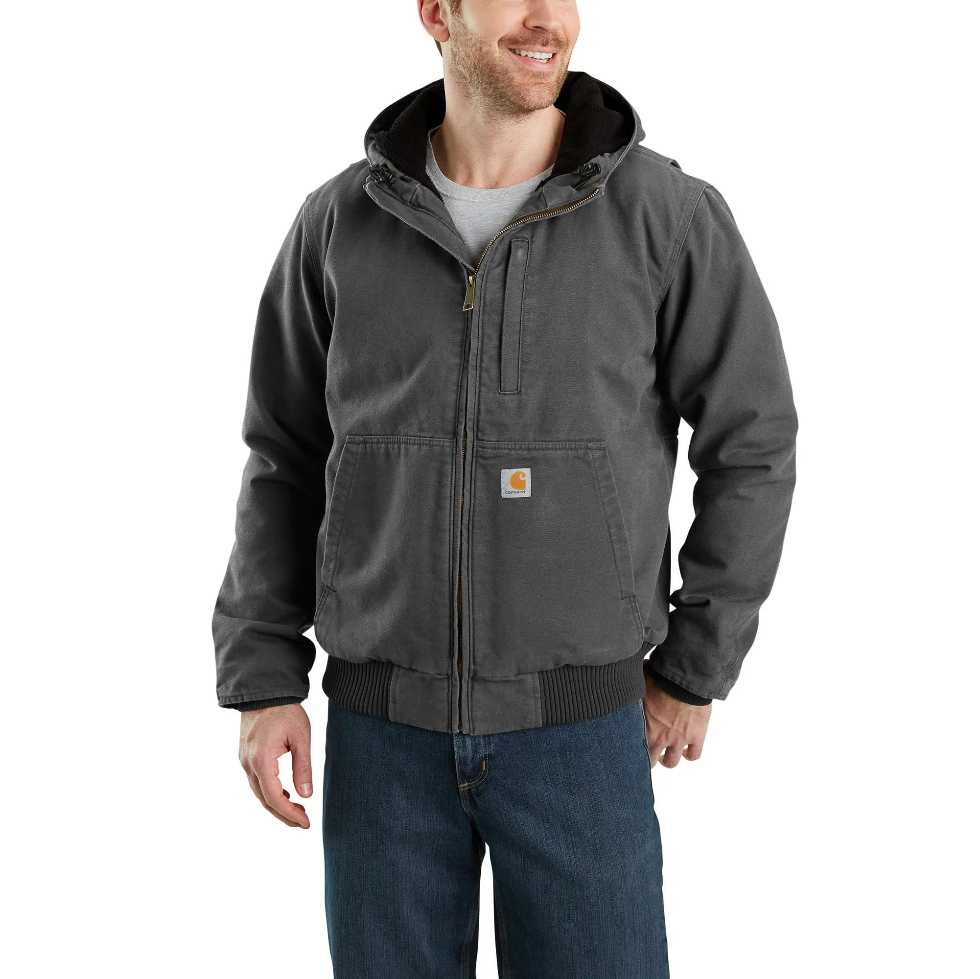 Full Swing® Loose Fit Washed Duck Fleece-Lined Active Jac