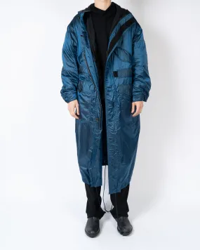 FW17 Hirst Blue Oversized Nylon Coat