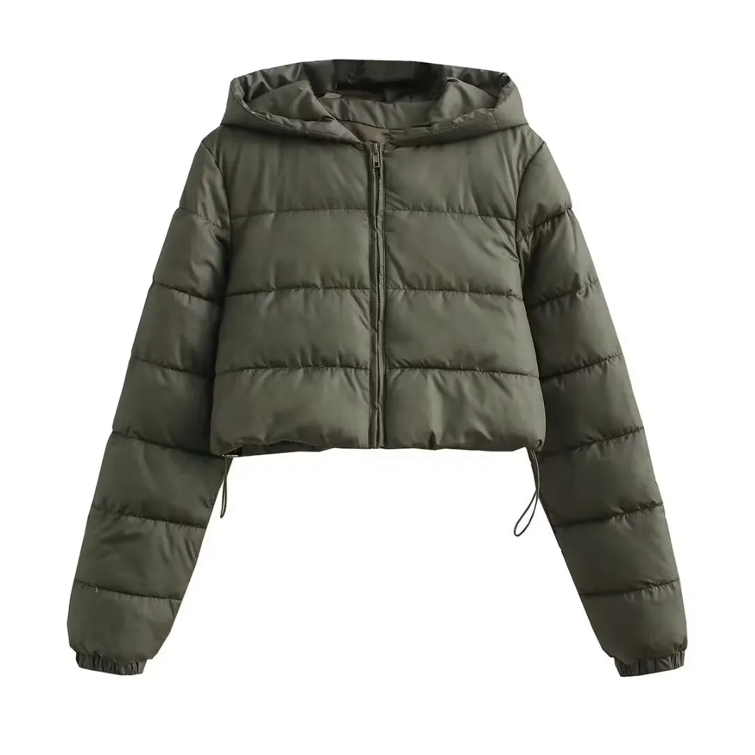 Hooded Zip Up Puffer Jacket