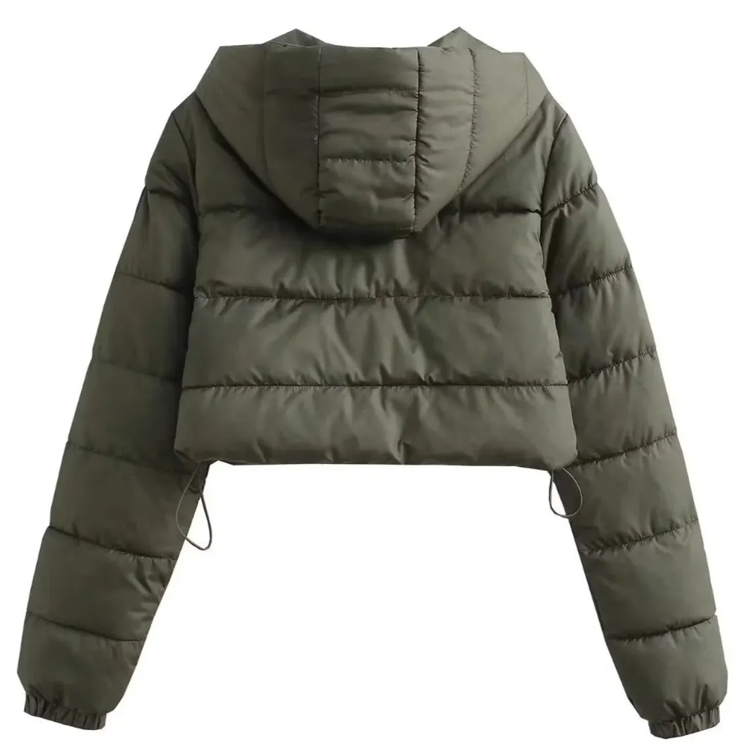 Hooded Zip Up Puffer Jacket