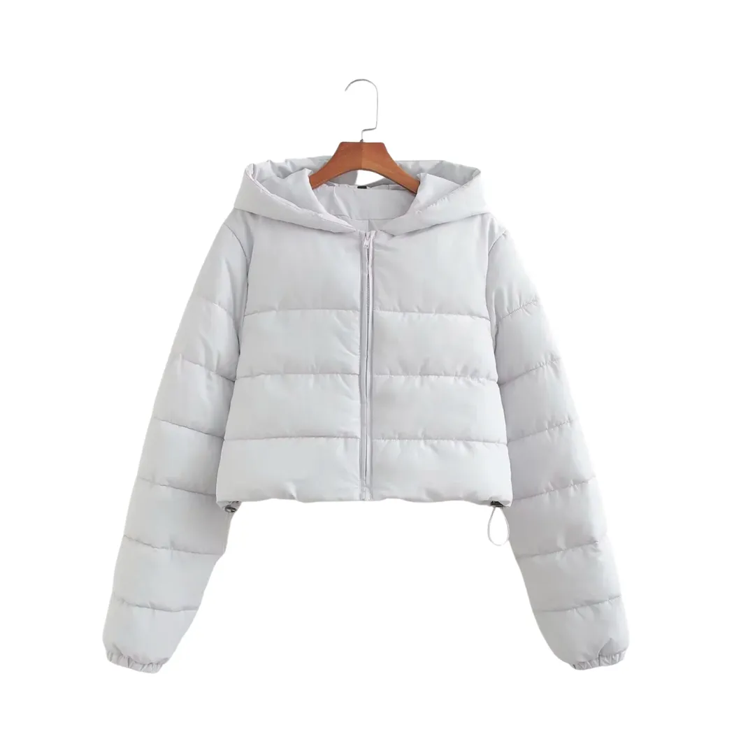 Hooded Zip Up Puffer Jacket