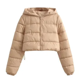 Hooded Zip Up Puffer Jacket