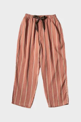 Linen PHILLIES Stripe EASY Pants - Brick