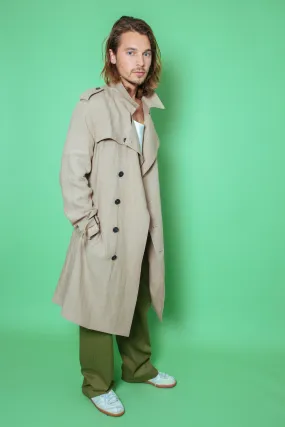 Mako Linen Trench Natural Man