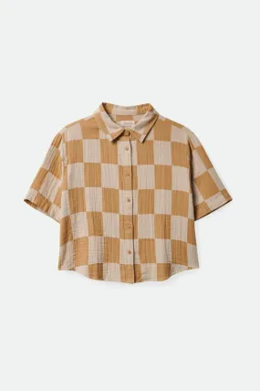 Mykonos Boxy S/S Woven - Sand