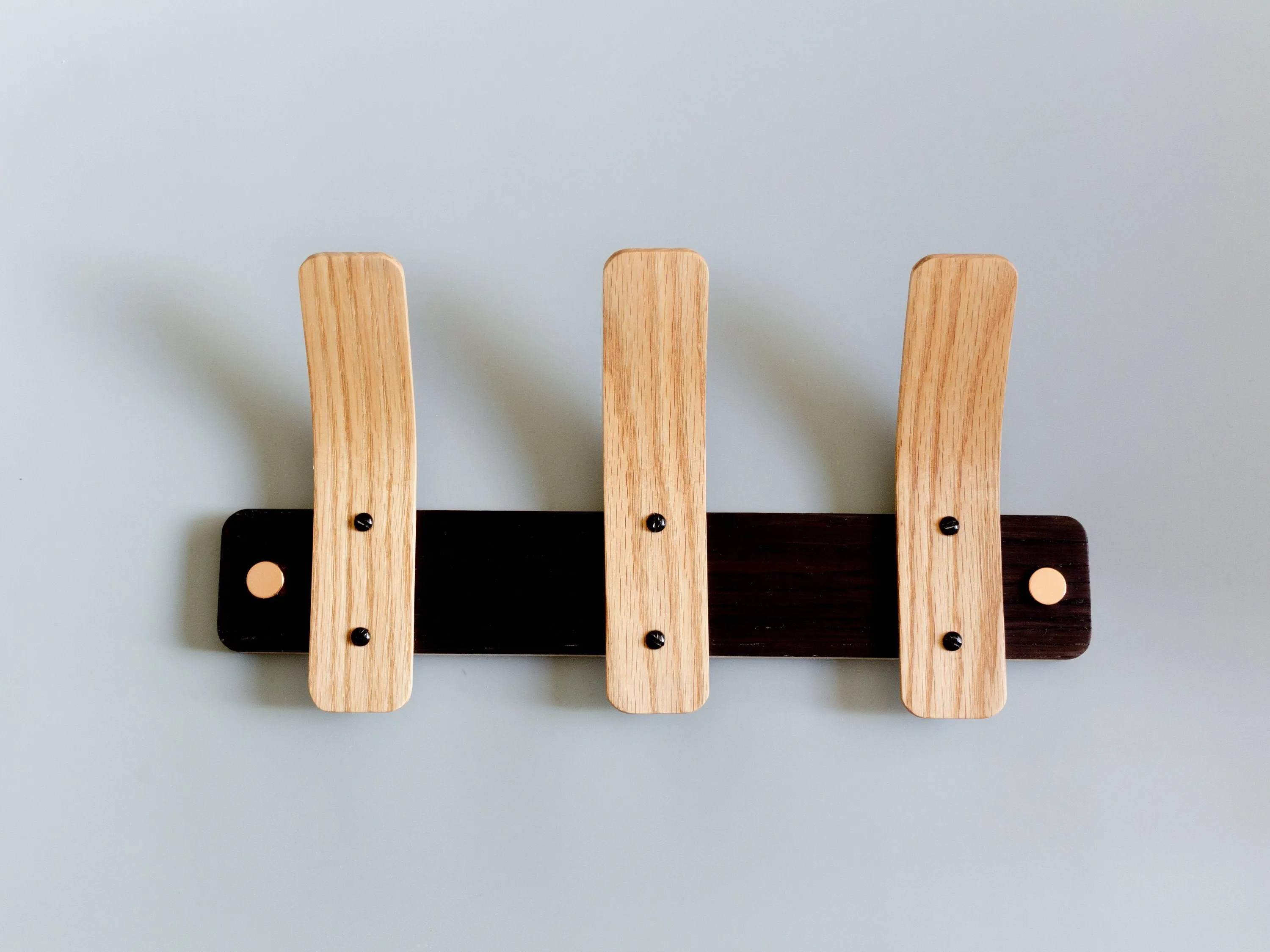 Oak Coat Rack - Tordu - Copper