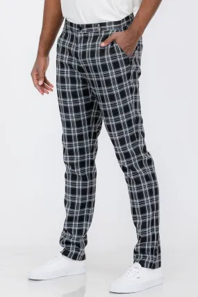 Plaid Slim Fit Pants