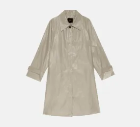 Rails - Hills Mid-Length Shiny Rain Coat in Dune