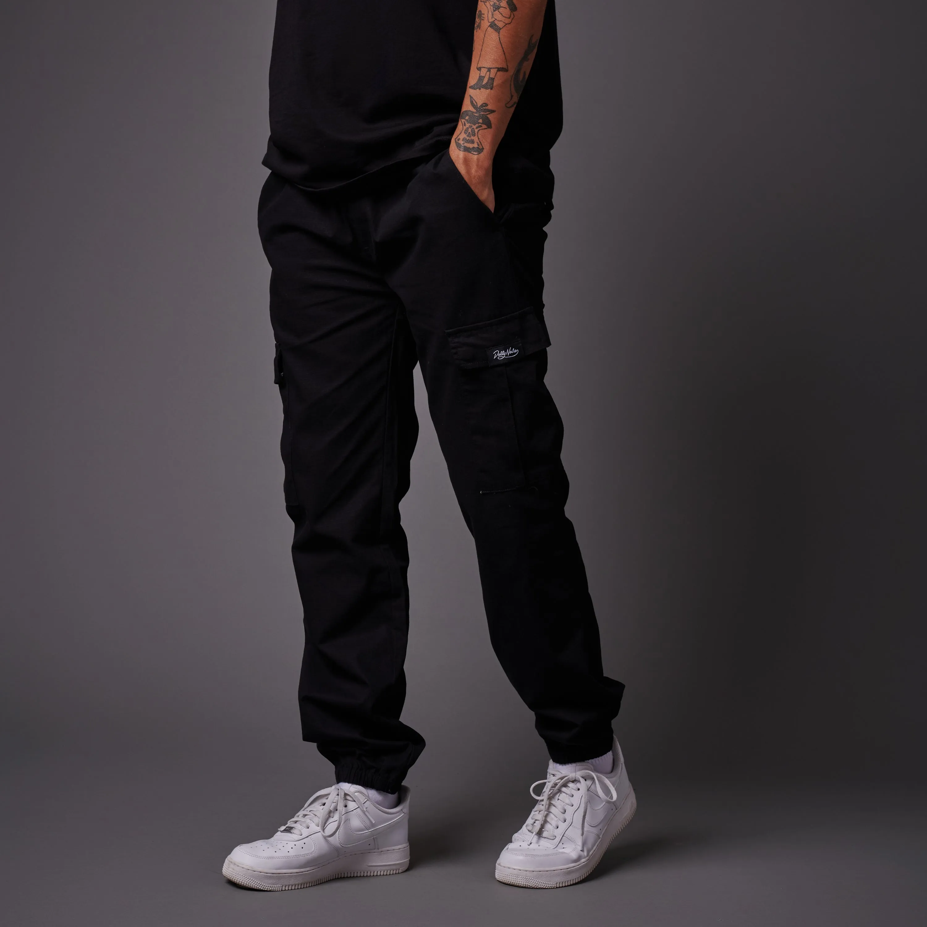 Ripstop Easy Cargo Pants Black