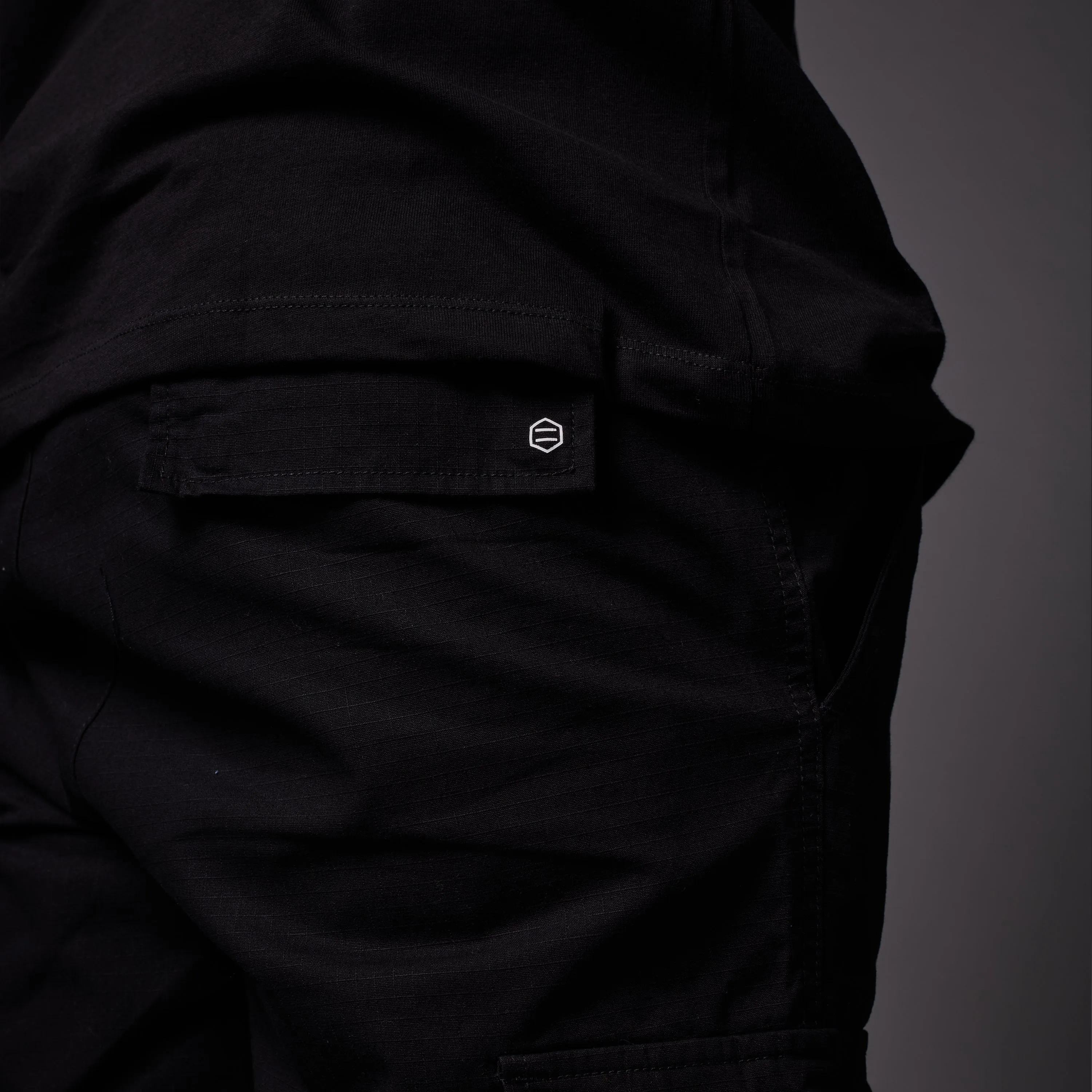 Ripstop Easy Cargo Pants Black