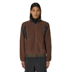 ROA Polartec Fleece Jacket Dark Brown Black