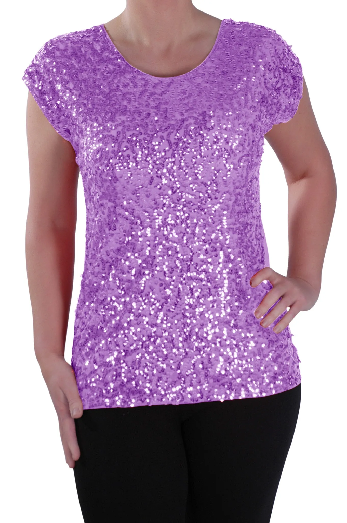 Sequin Embellished Sparkle Evening Tops