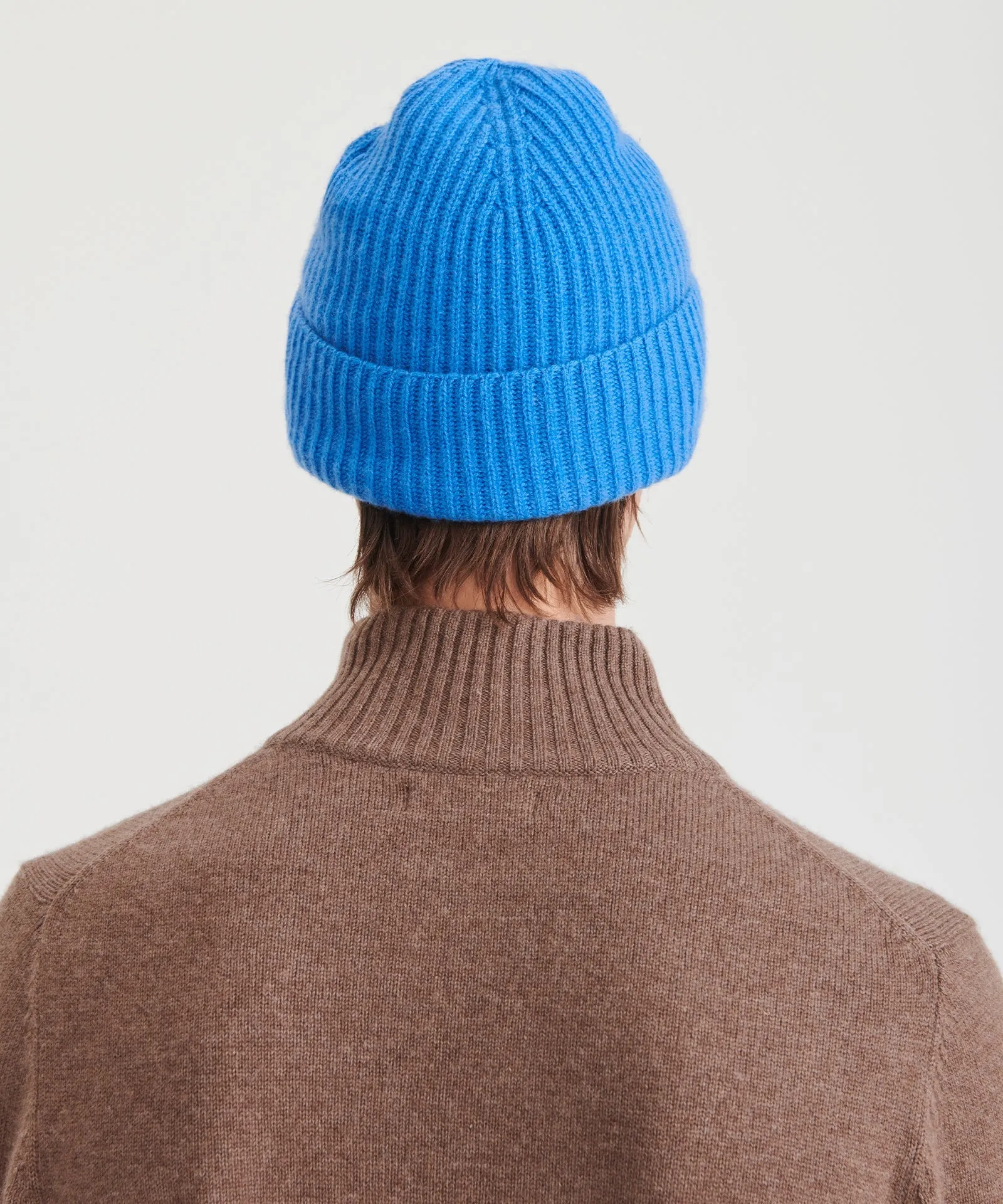 Signature Cashmere Ribbed Beanie