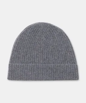 Signature Cashmere Ribbed Beanie