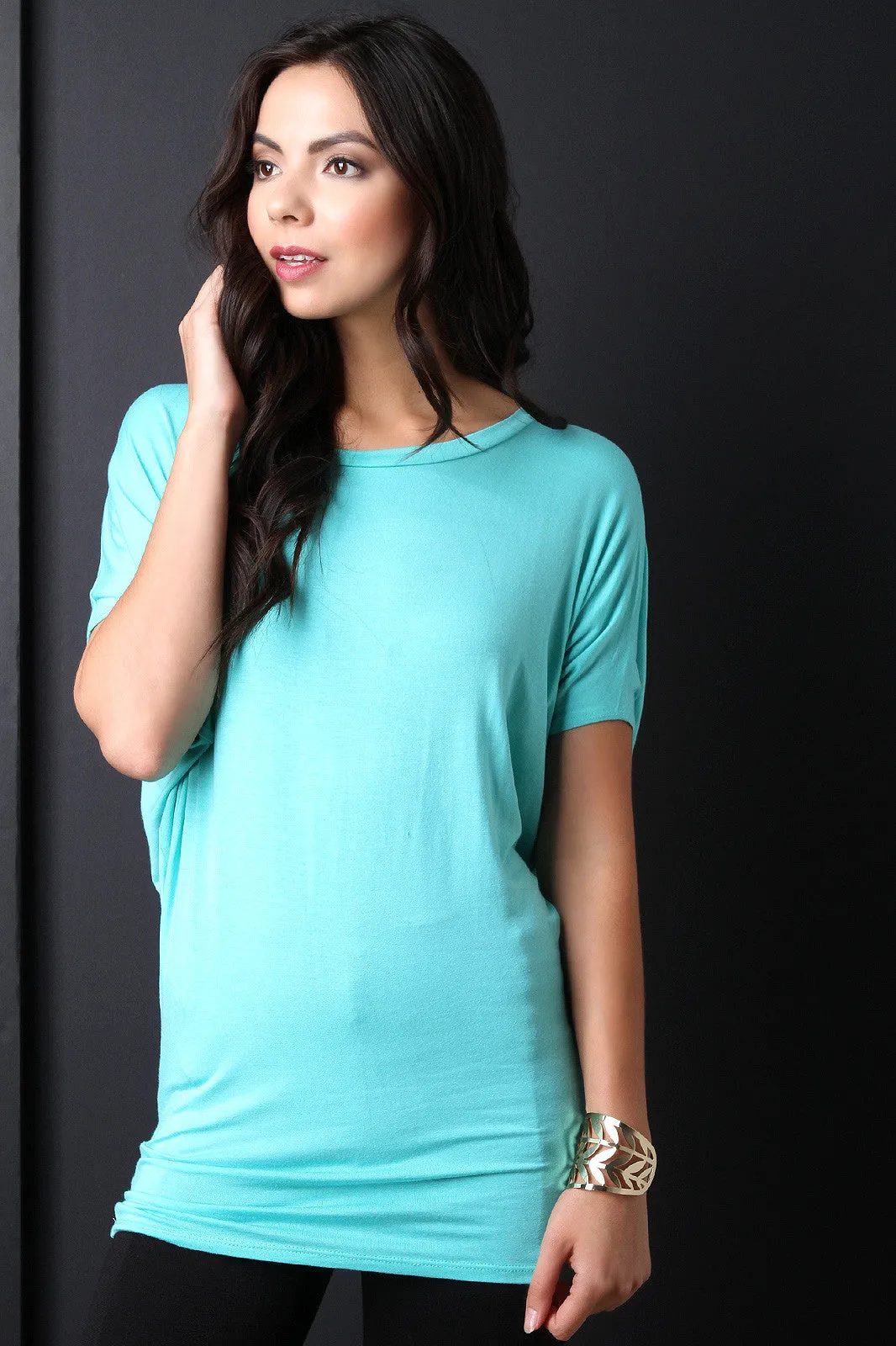 Simple Jersey Knit Dolman Top