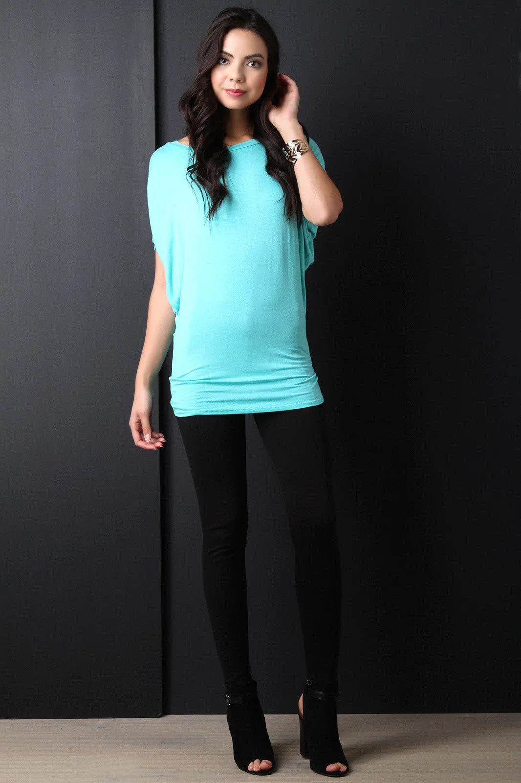 Simple Jersey Knit Dolman Top