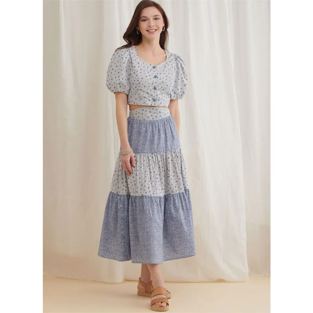 Simplicity Sewing Pattern S9791 Misses' Tops, Skirt and Pants