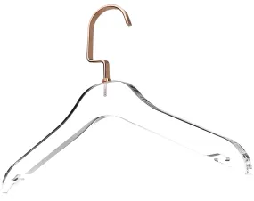 Simply Brilliant Acrylic Hanger with Rose Gold Hook