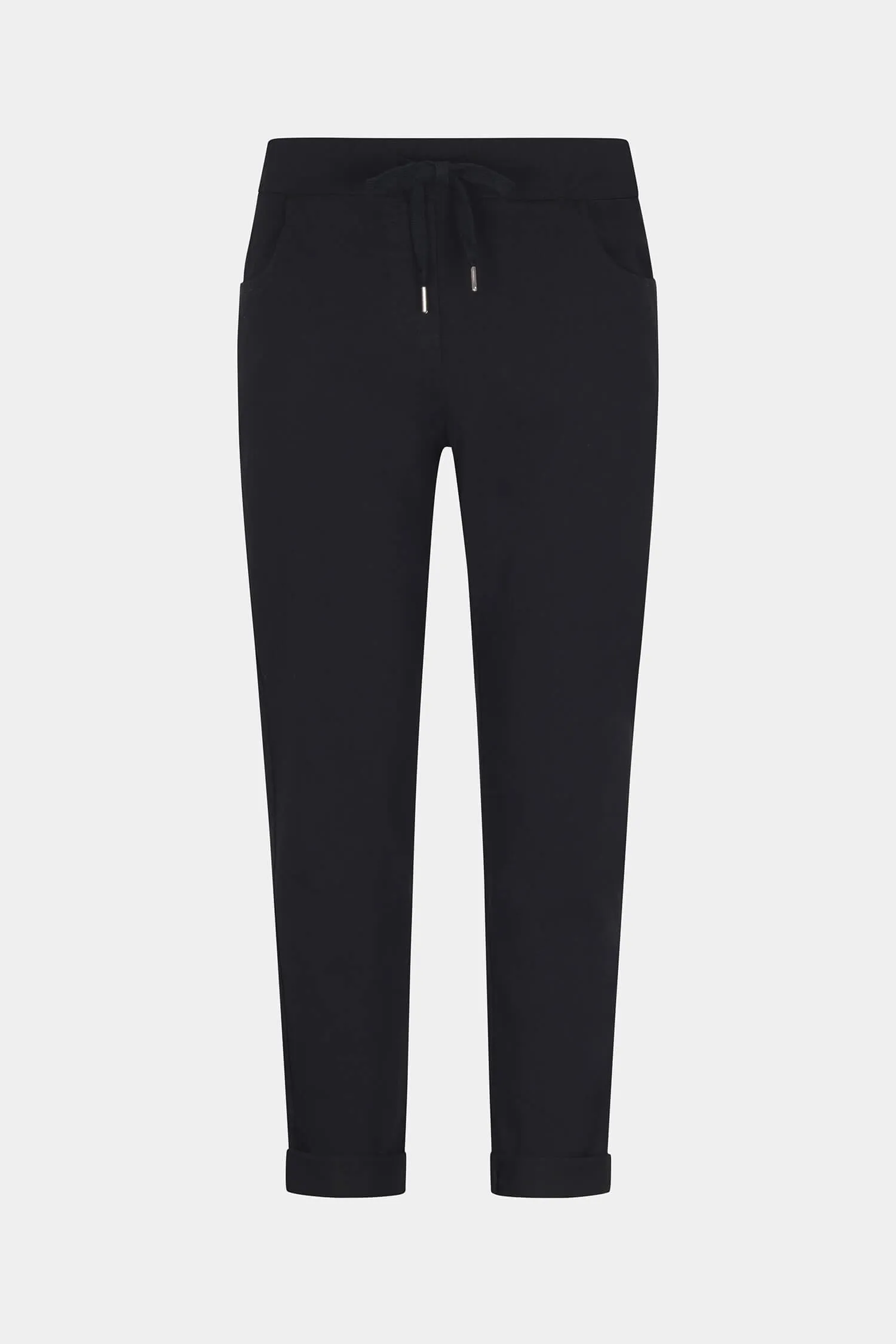 Tie-Waist Easy Fit Winter Cotton Trousers