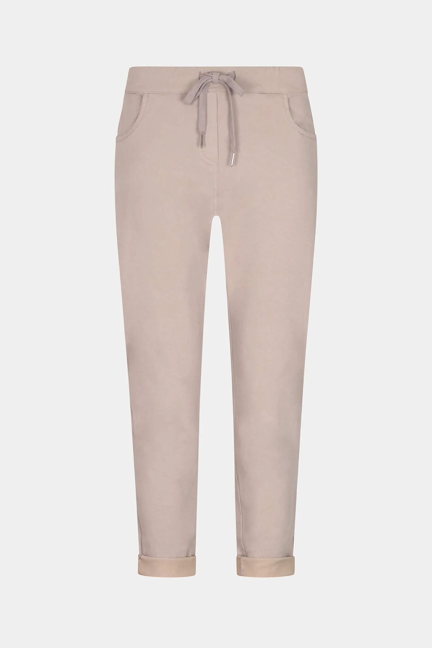 Tie-Waist Easy Fit Winter Cotton Trousers