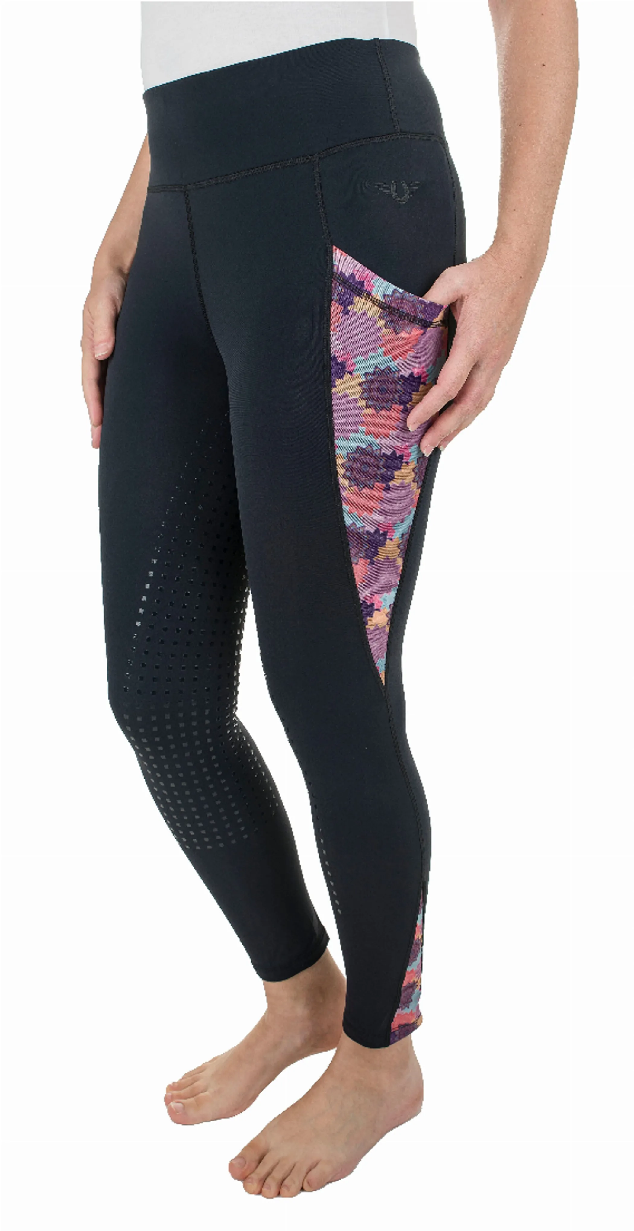 TuffRider Ladies Minerva 3 Season Printed Full Seat Tights