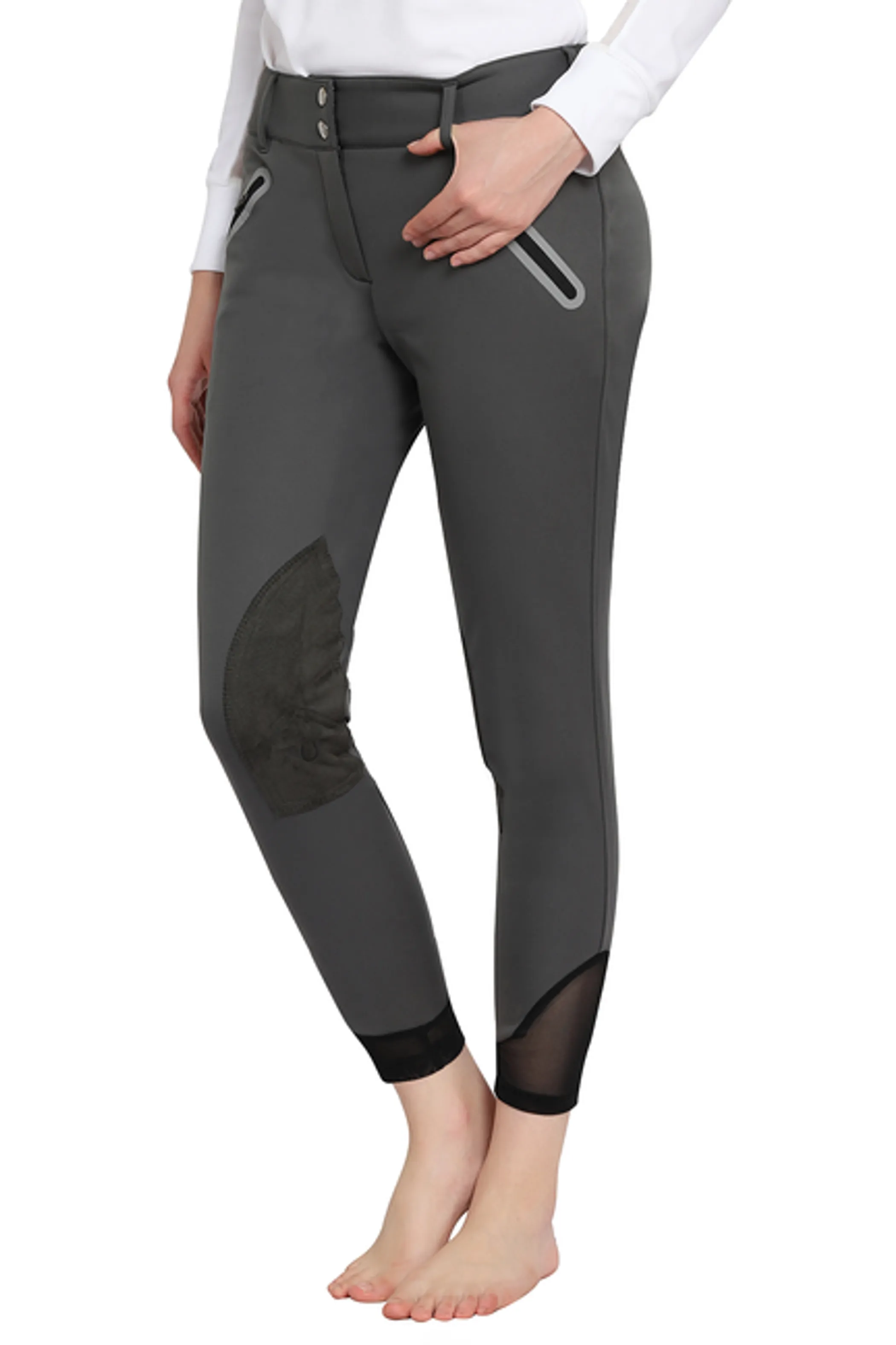 TUFFRIDER LADIES YETI SOFT SHELL KNEE PATCH BREECHES