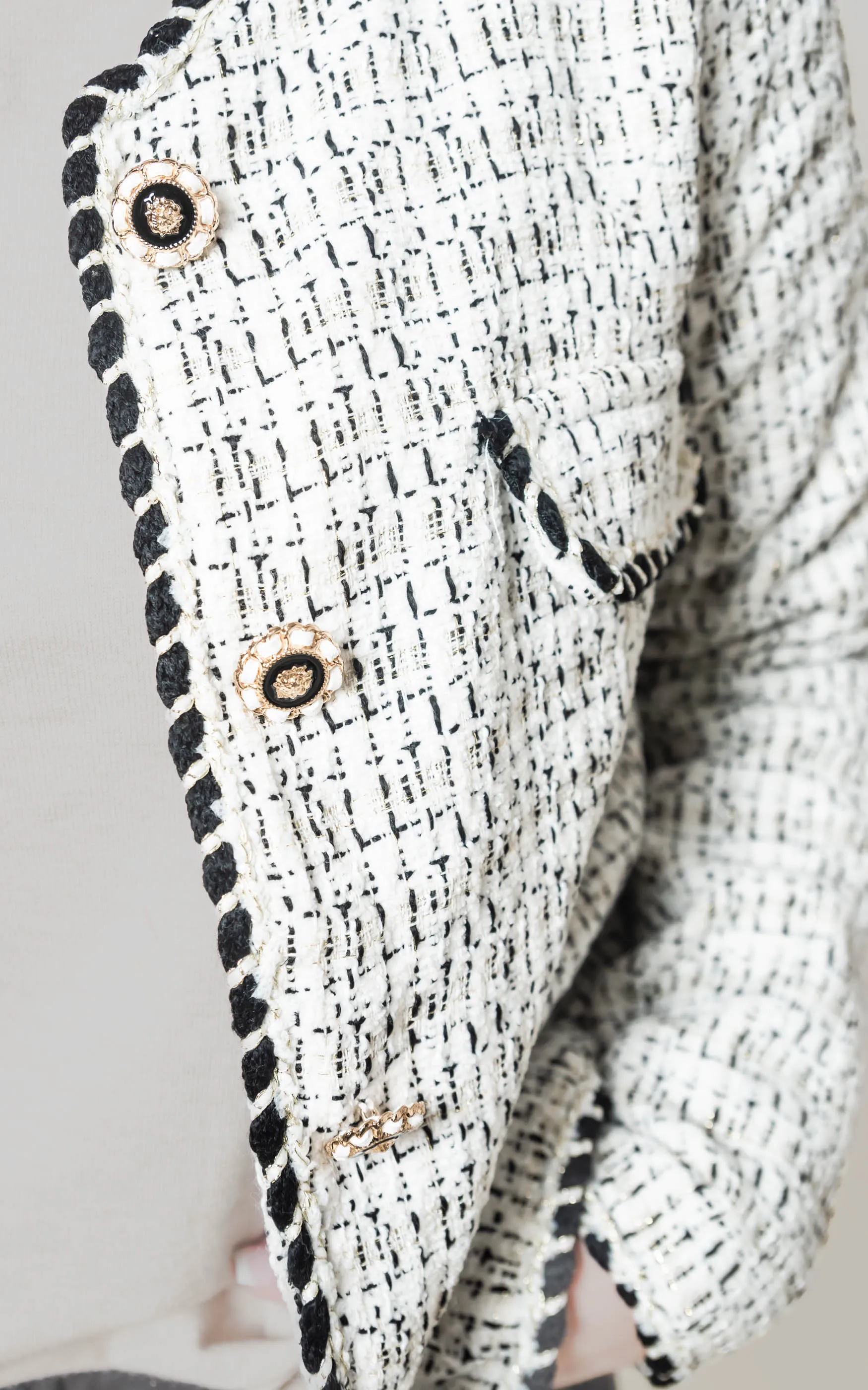 Tweed Button Down Jacket - POL Final Sale