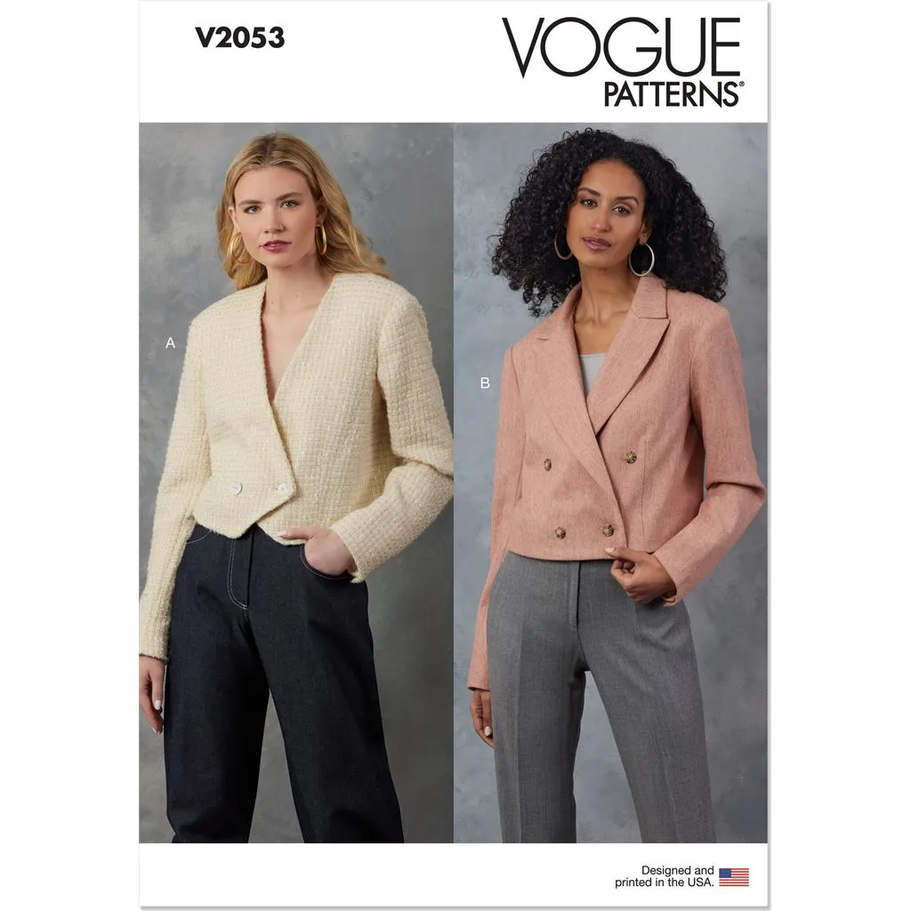 Vogue Pattern V2053 Misses' Jackets