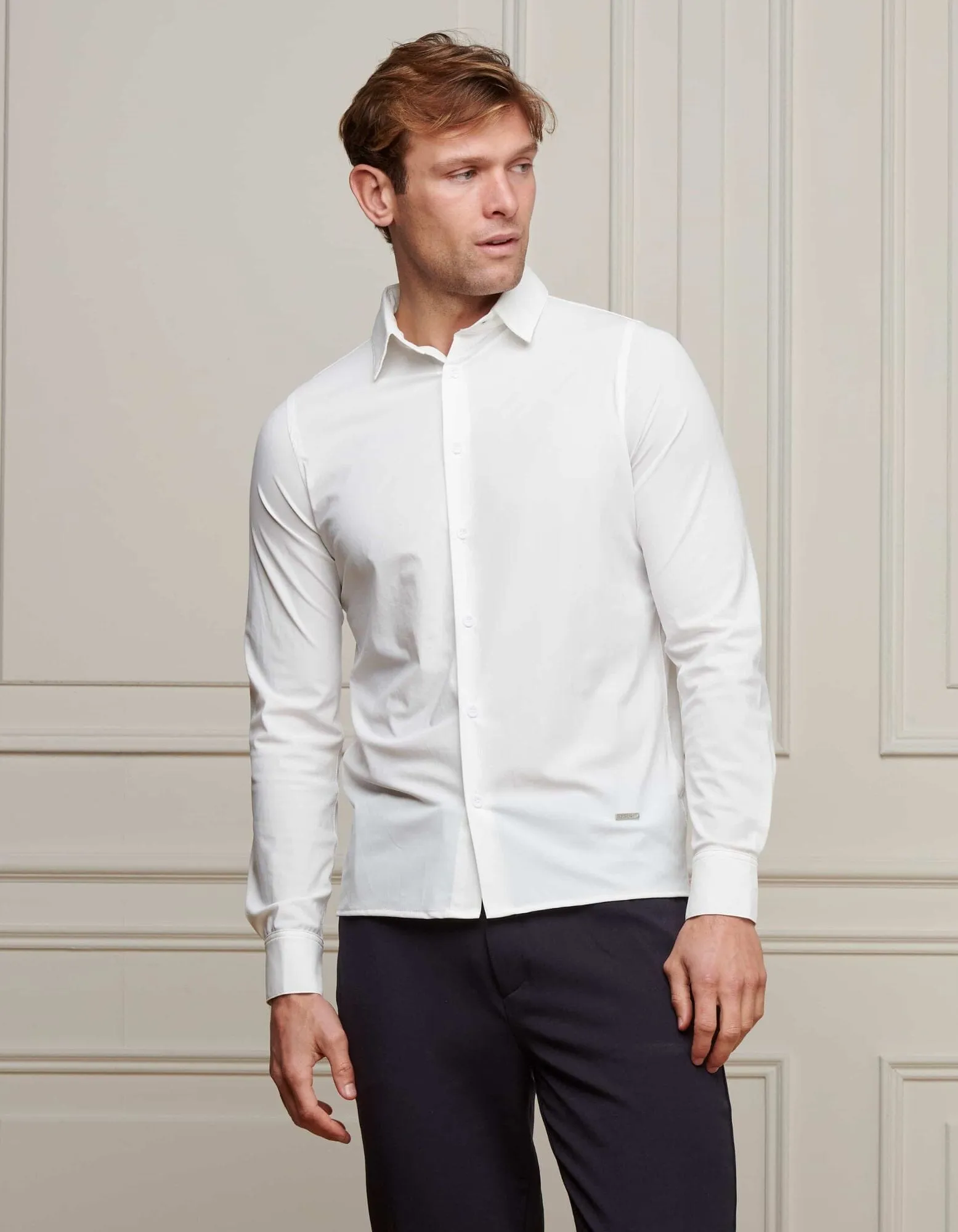 White Essential Slim Fit Shirt