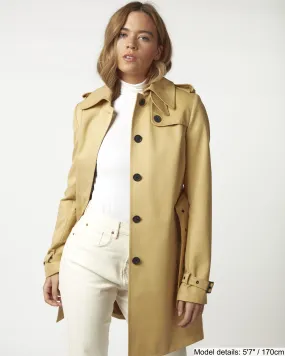 Women's Windsor Trench Rain Coat - Beige